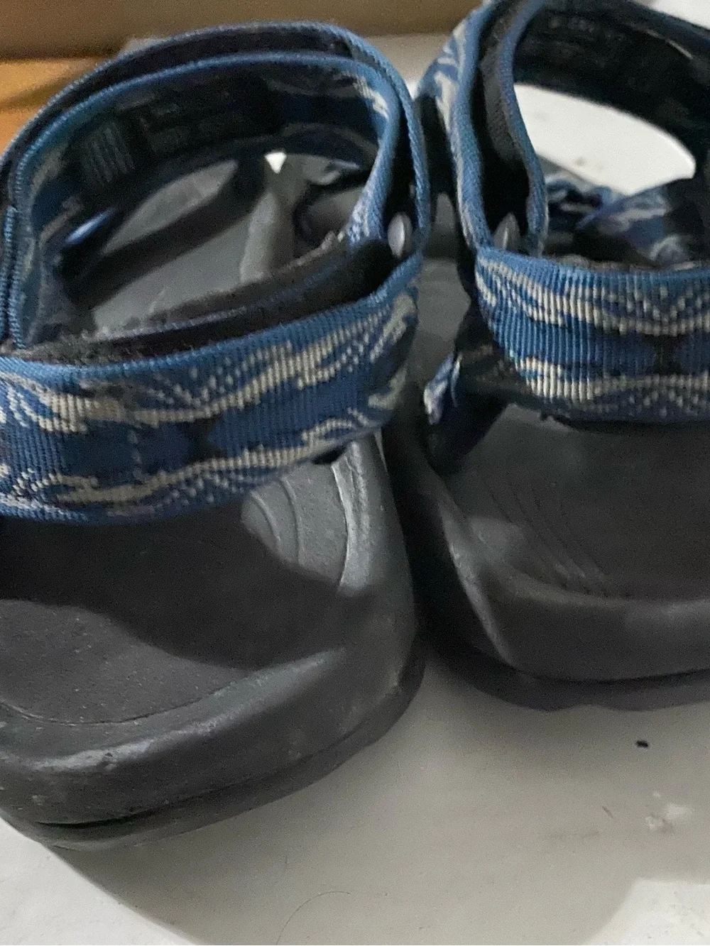 Teva Blue and Black Sport Sandals